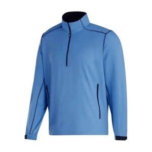 FootJoy Men's Sport 1/2 Zip Performance Golf Windshirt (S) Indigo Blue #28203